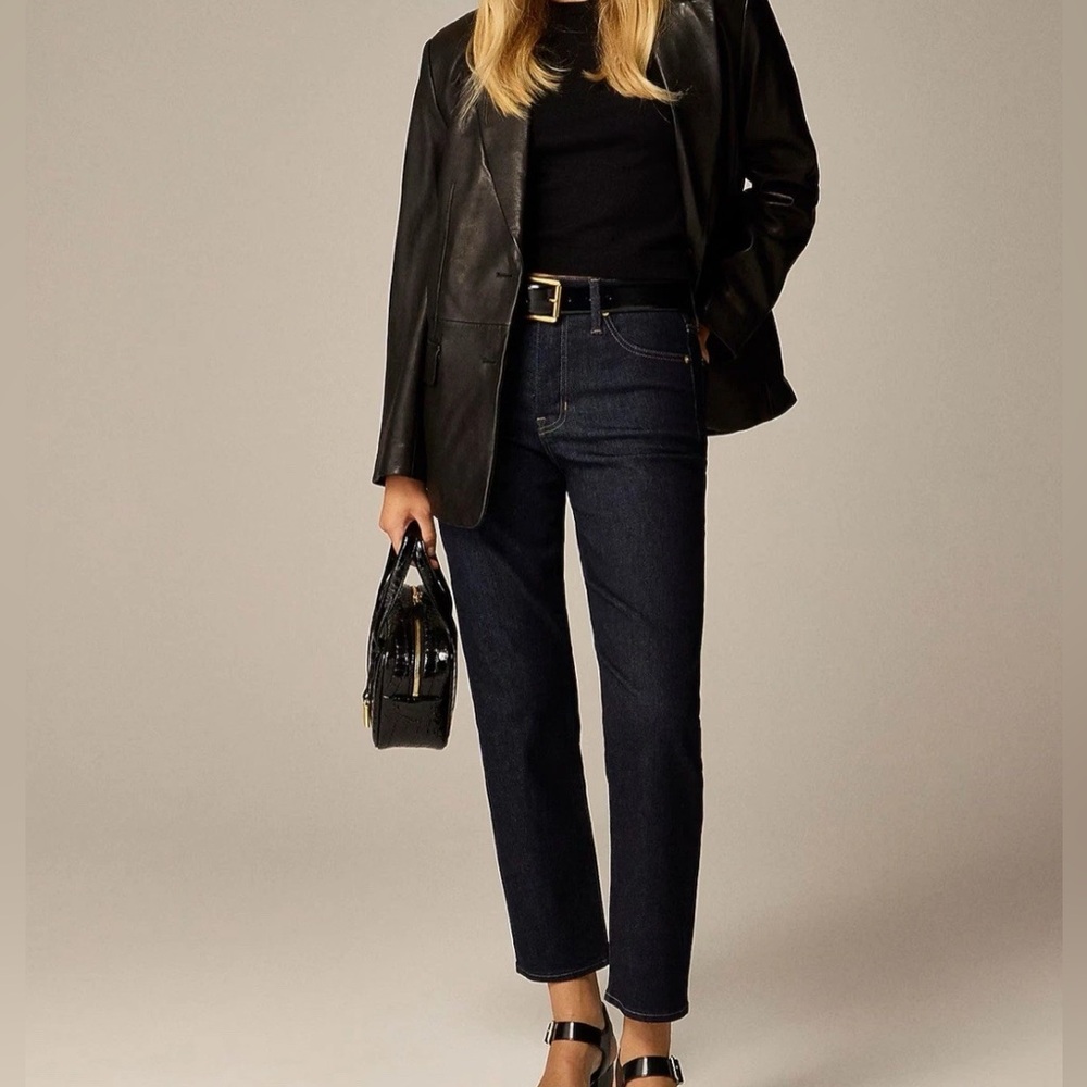 J. Crew Dark Denim ‘03 Slim Jean Blue Size 29 NEW- CC539 $128 Straight Mid Rise
